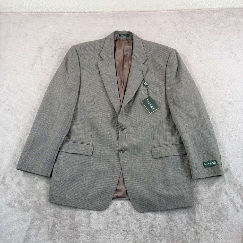 Ralph Lauren Blazer Sport Coat Jacket in Multi 100% Wool Men 46R NWT $349